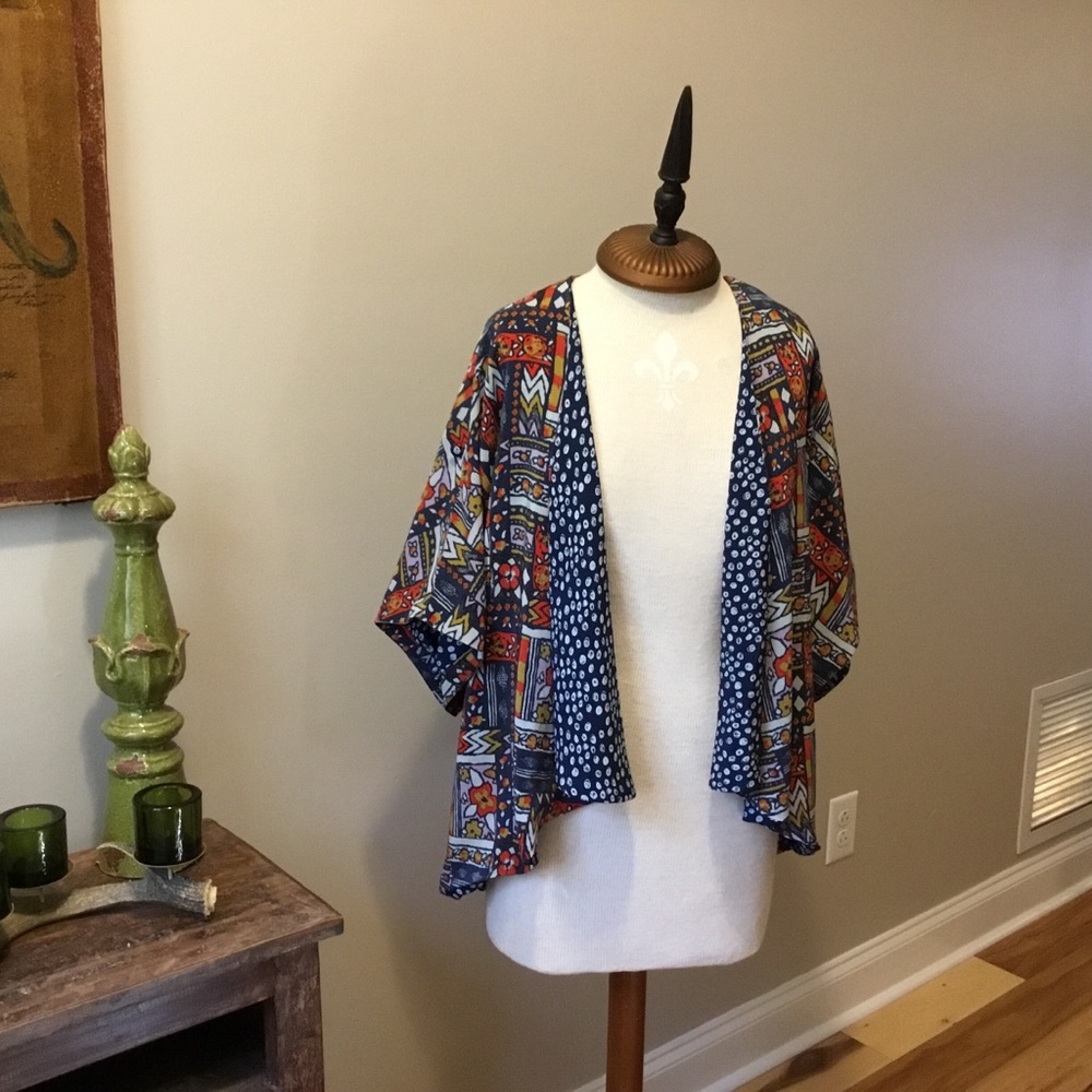 Porridge by Anthropologie Silk Boho Style Kimono